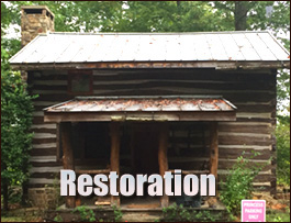 Historic Log Cabin Restoration  Shannon, North Carolina